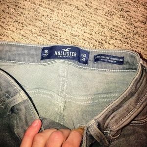 Grey Hollister high rise jeans